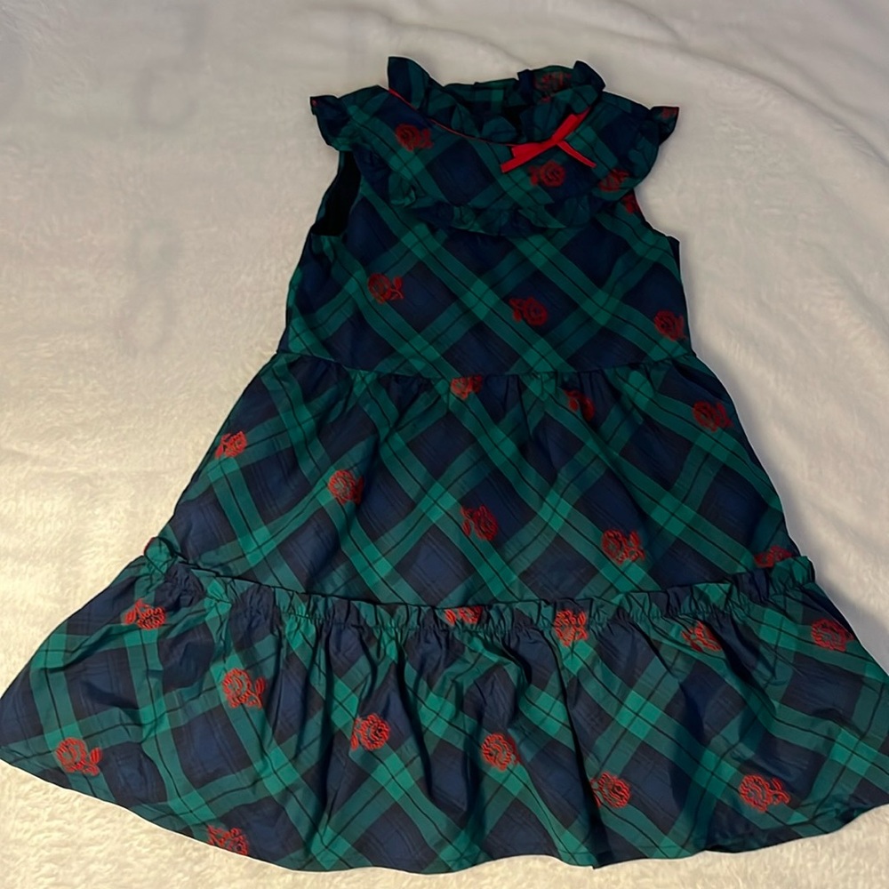 Plaid Embroidered Rose Dress Janie and Jack